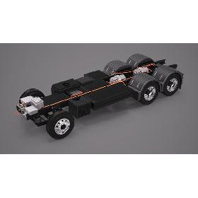 3D Electric Truck Chassis model
